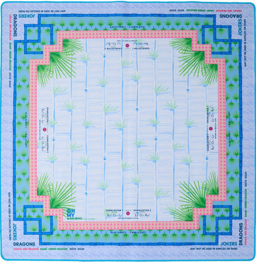 Palm Paradise Mahjong Mat - Oh My Mahjong