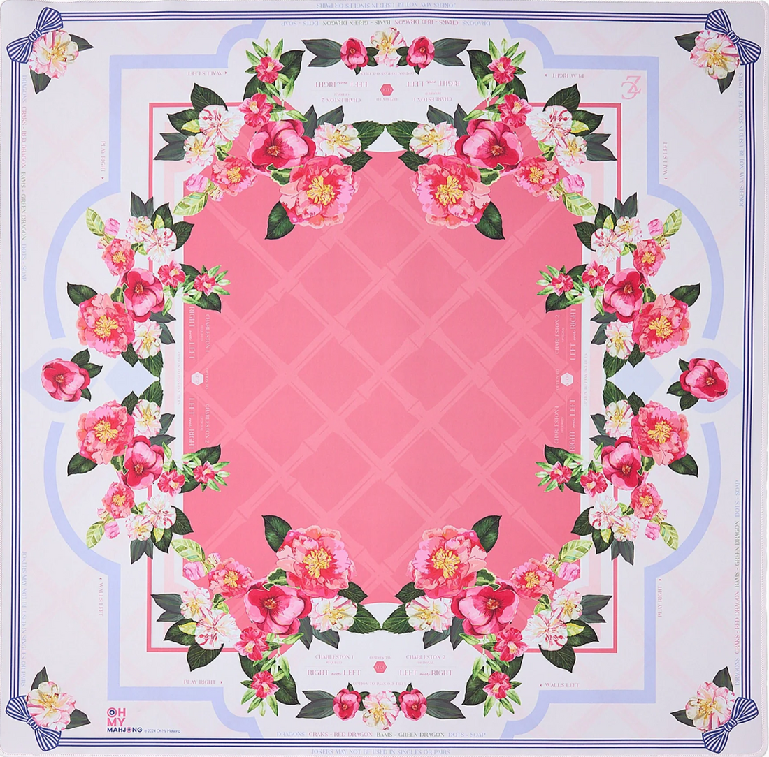 Camellia Mahjong Mat - Oh My Mahjong