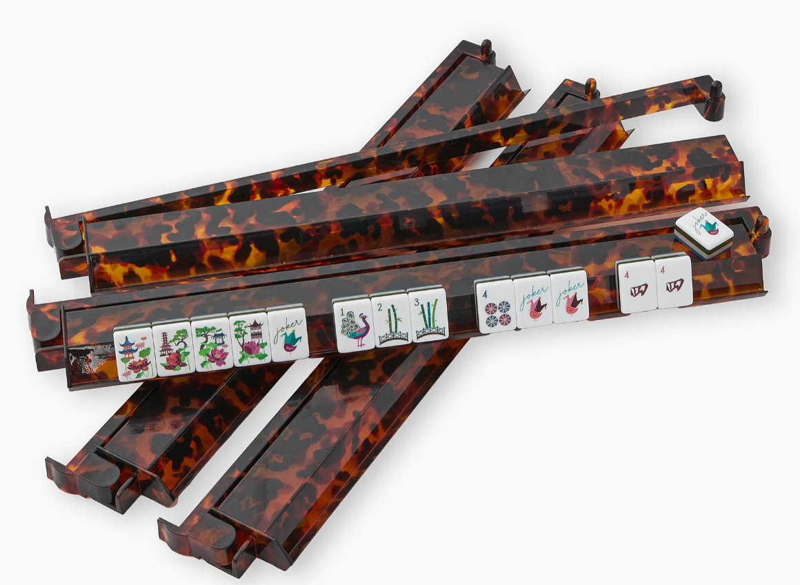 Tortoise Shell Rack & Pusher Set - Oh My Mahjong