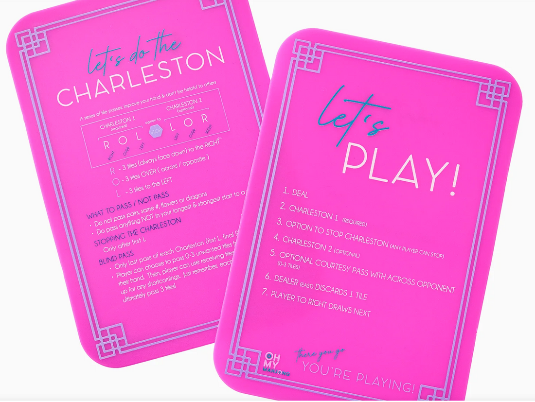 Pink Tile Shufflers - Oh My Mahjong