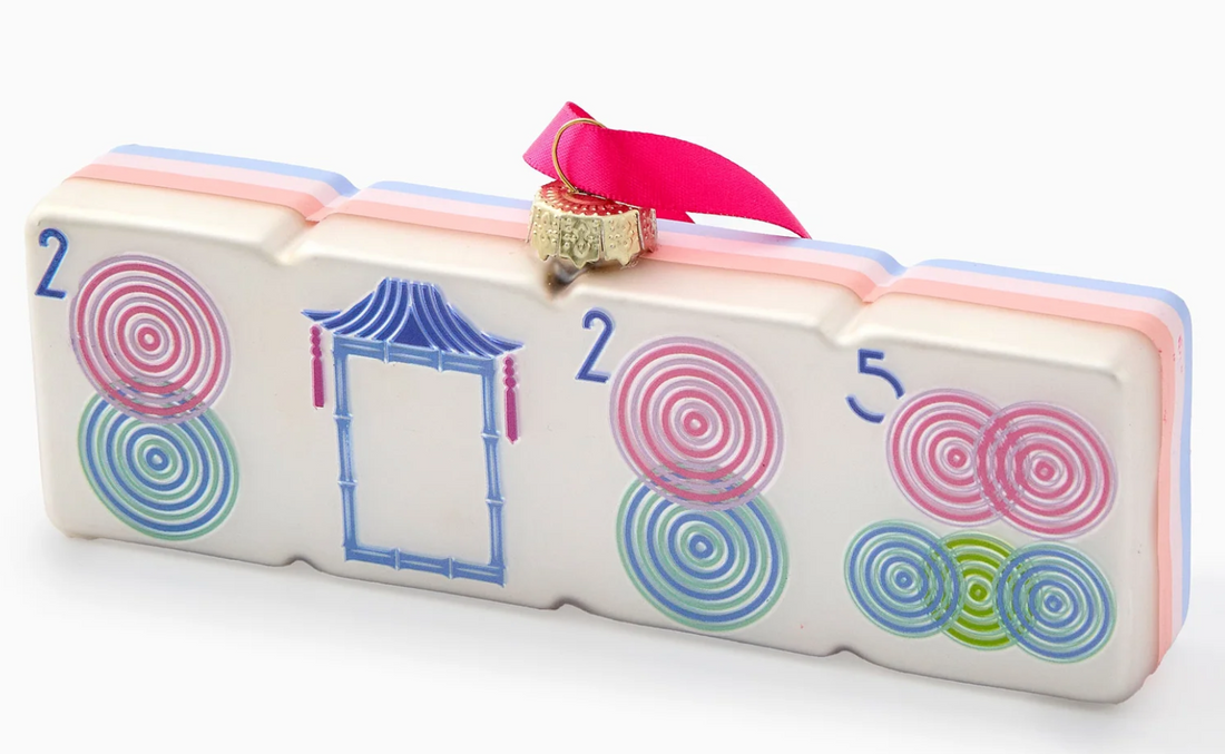 2025 Luminaire Ornament - Oh My Mahjong