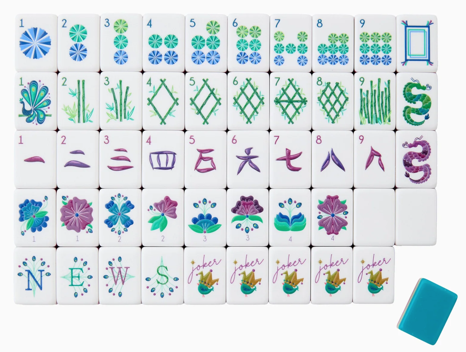Lagoon Tile Set - Oh My Mahjong
