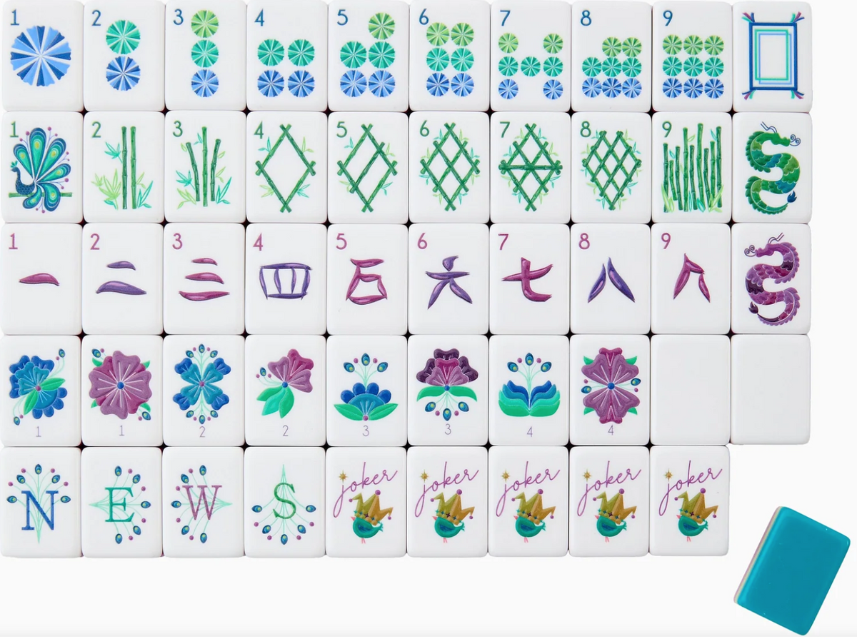 Lagoon Mahjong Tiles - Oh My Mahjong
